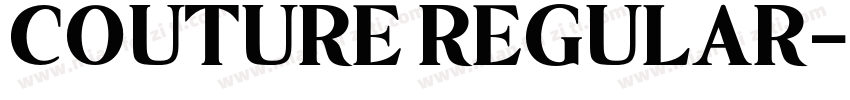 COUTURE REGULAR字体转换